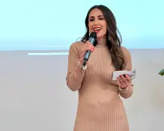 Brenda speaking at an event