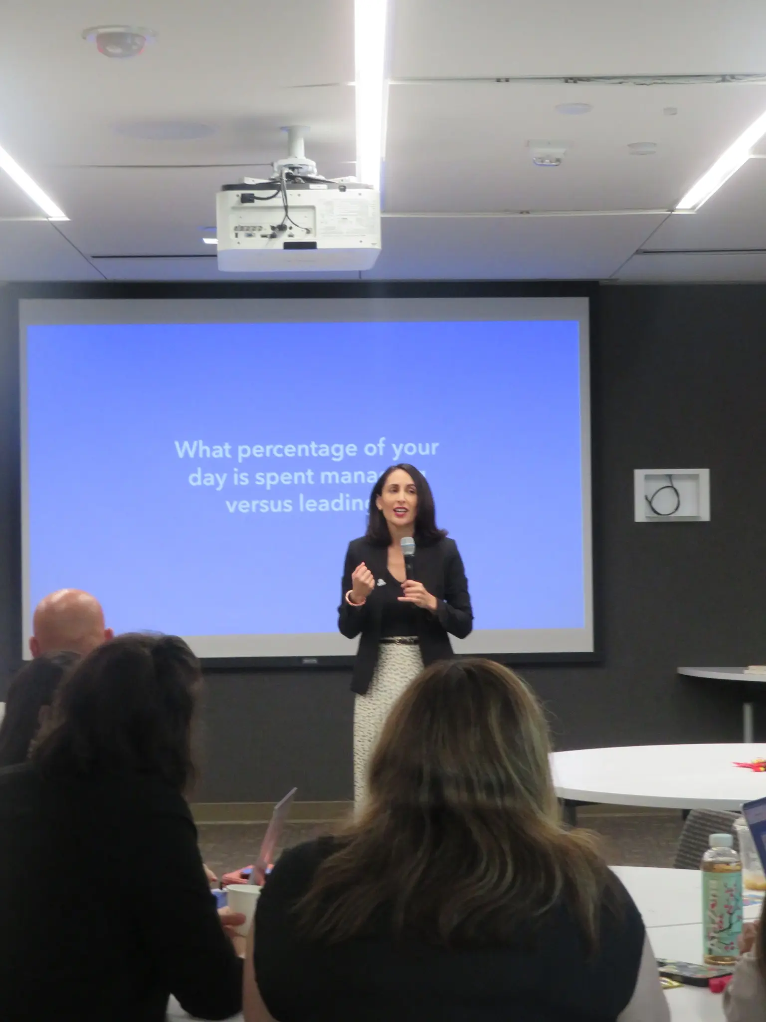 Brenda leading a leadership workshop